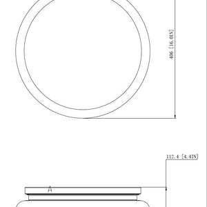 Soleil 1 Light Flush Mount