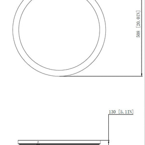 Soleil 1 Light Flush Mount
