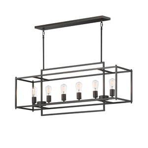 Gridline 6-Light Linear Pendant