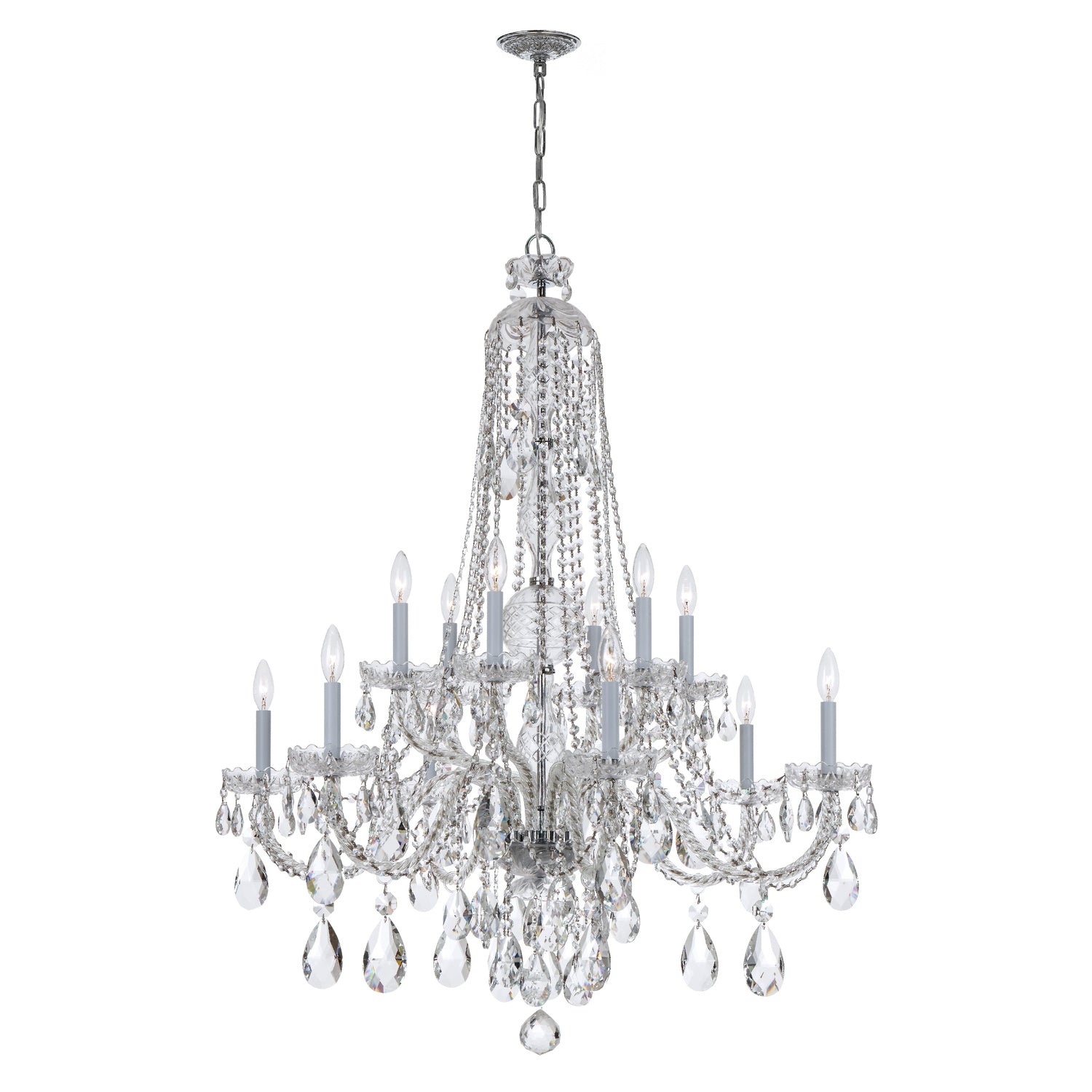 Traditional Crystal 37.5'' Chandelier