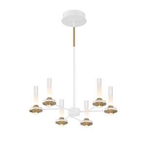 Torcia 6-Light 24" Integrated LED Pendant Chandelier