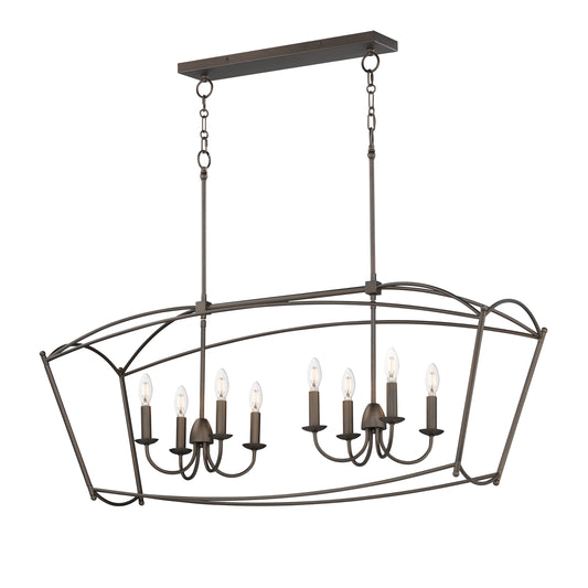 Plumette 8-Light Linear Pendant