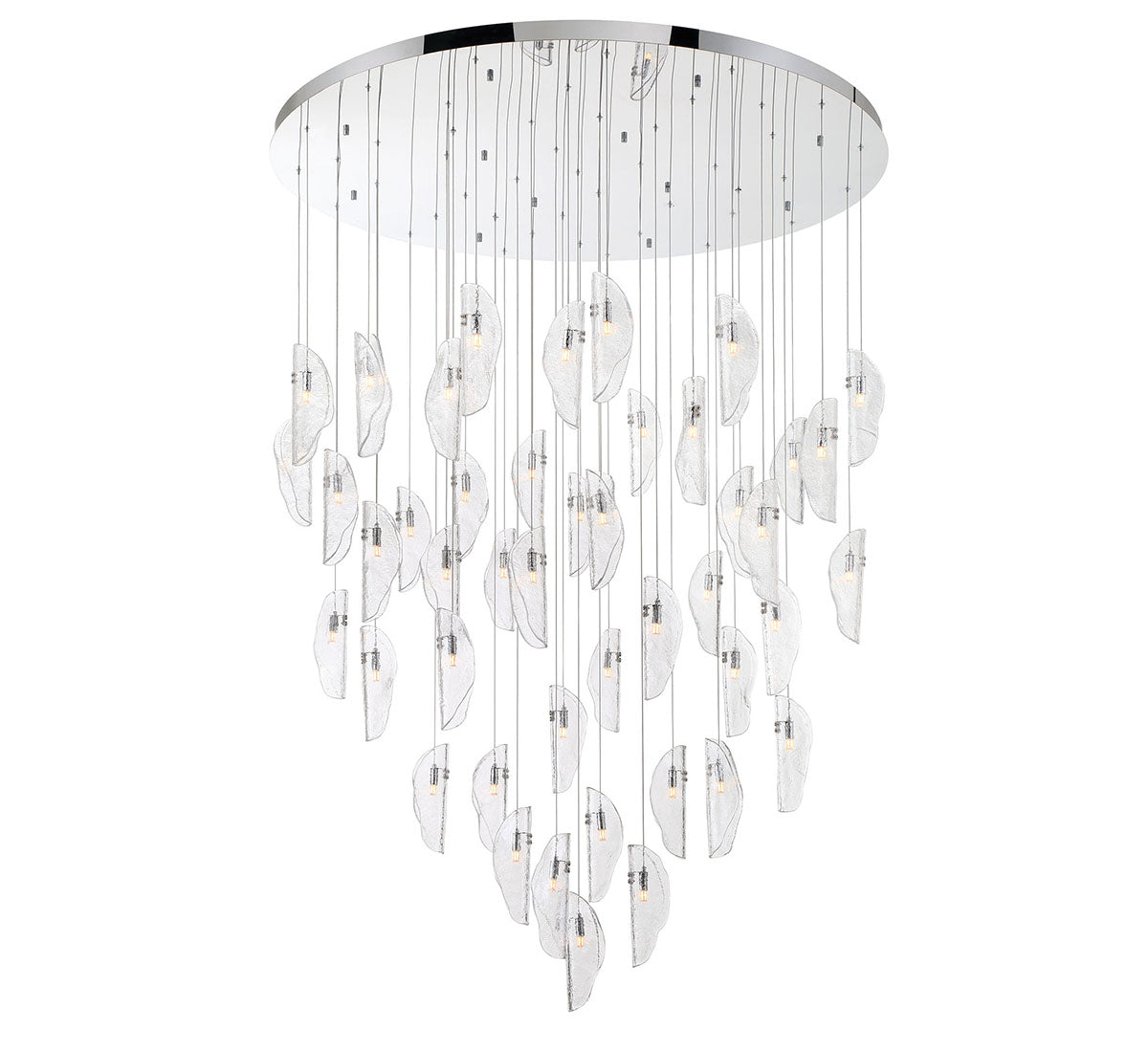 Sorrento 45 light LED Grand Chandelier Clear