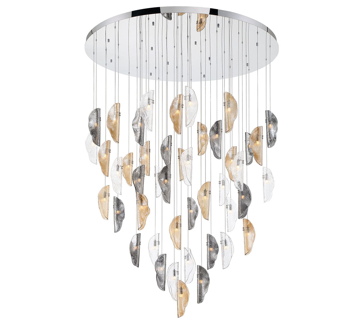Sorrento 45 light LED Grand Chandelier Clear