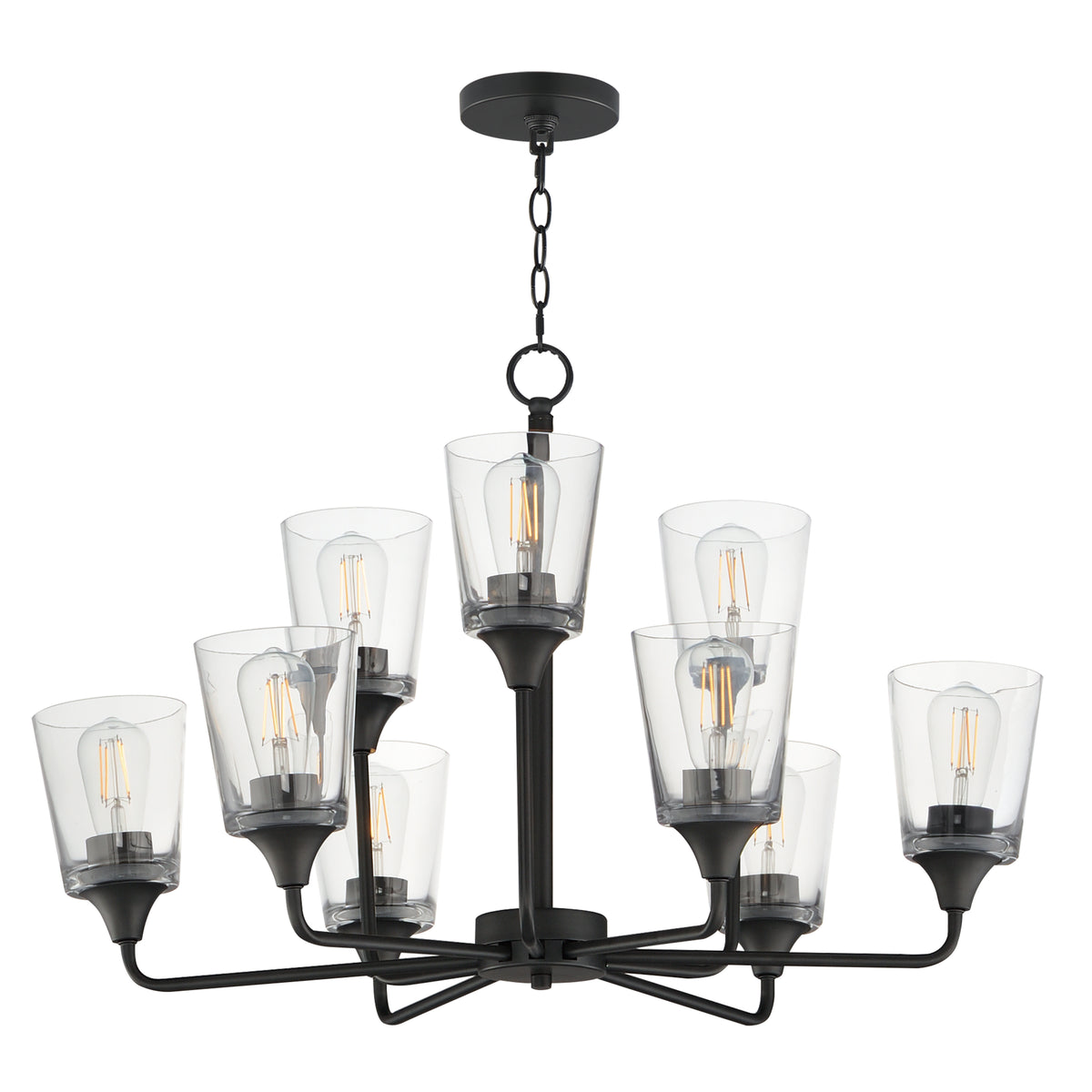 Hudson 9-Light Two-Tier Chandelier