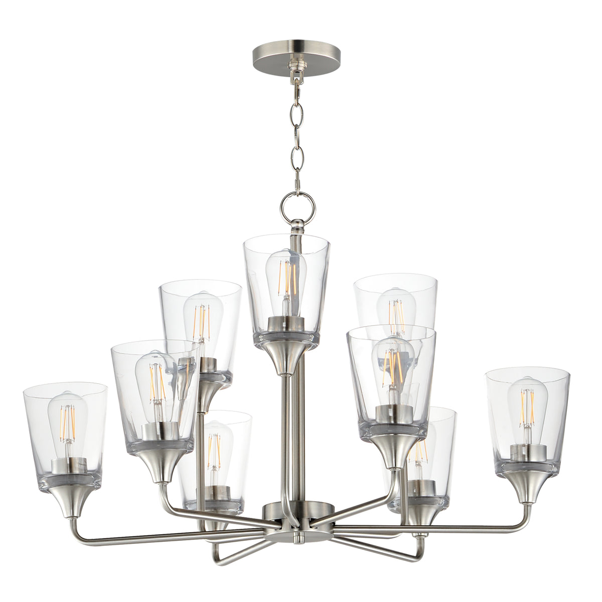 Hudson 9-Light Two-Tier Chandelier