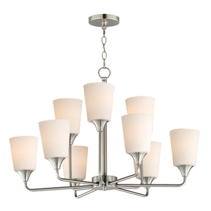 Hudson 9-Light Two-Tier Chandelier