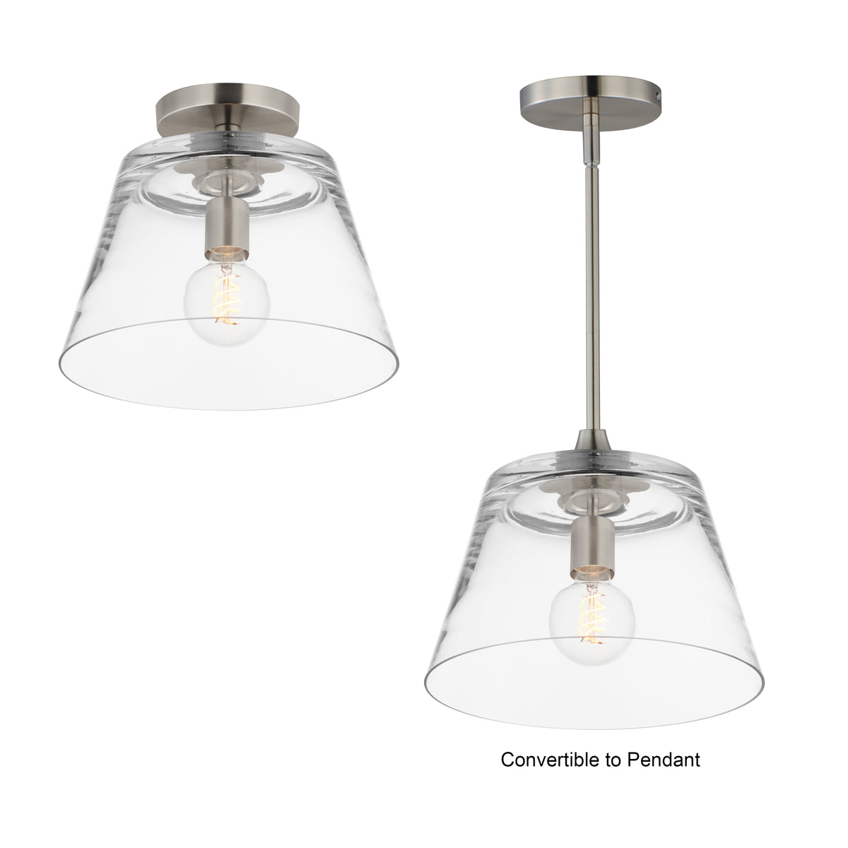 Hudson 1-Light Semi-Flush Mount/Pendant