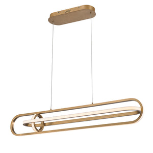 Demark 42" Integrated LED Linear Chandelier