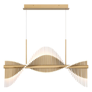 Voltik 60-Light 40" Integrated LED Linear Chandelier