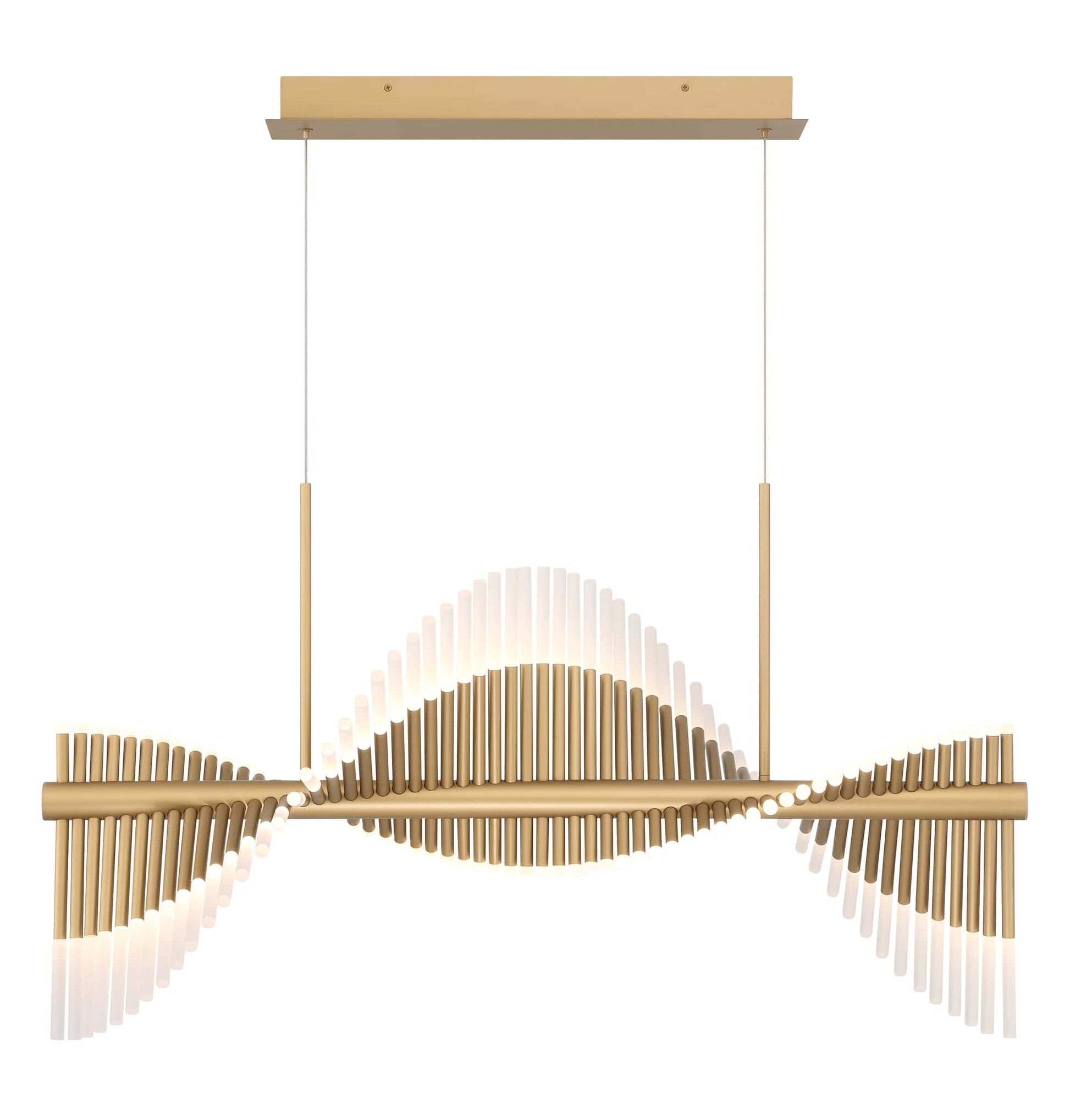 Voltik 60-Light 40" Integrated LED Linear Chandelier