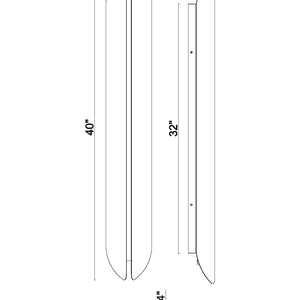 Inntra 40" Integrated LED Outdoor Wall Sconce