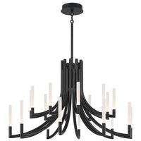 Olette 2-Tiers 20-Light 42" Integrated LED Grand Chandelier