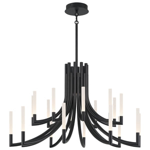 Olette 2-Tiers 20-Light 42" Integrated LED Grand Chandelier
