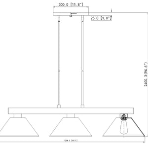 Cobalt 3 Light Billiard