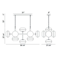 Nottingham 10-Light 54" Chandelier