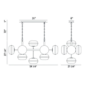 Nottingham 10-Light 54" Chandelier