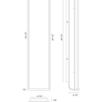 Dulton 24" Integrated LED Wall Sconce