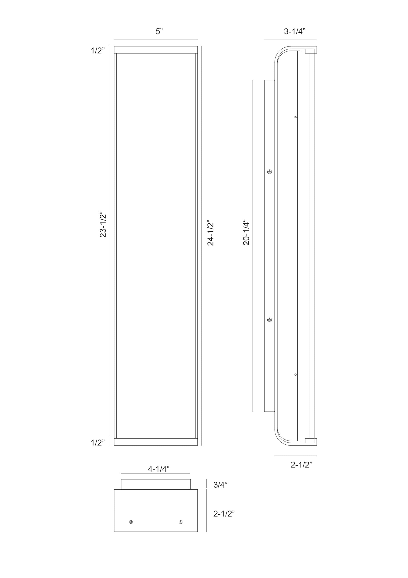 Dulton 24" Integrated LED Wall Sconce
