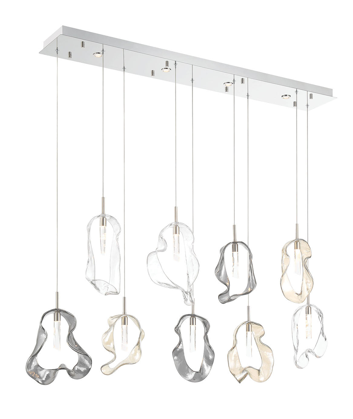 Norah 9-Light 51" Integrated LED Linear Chandelier