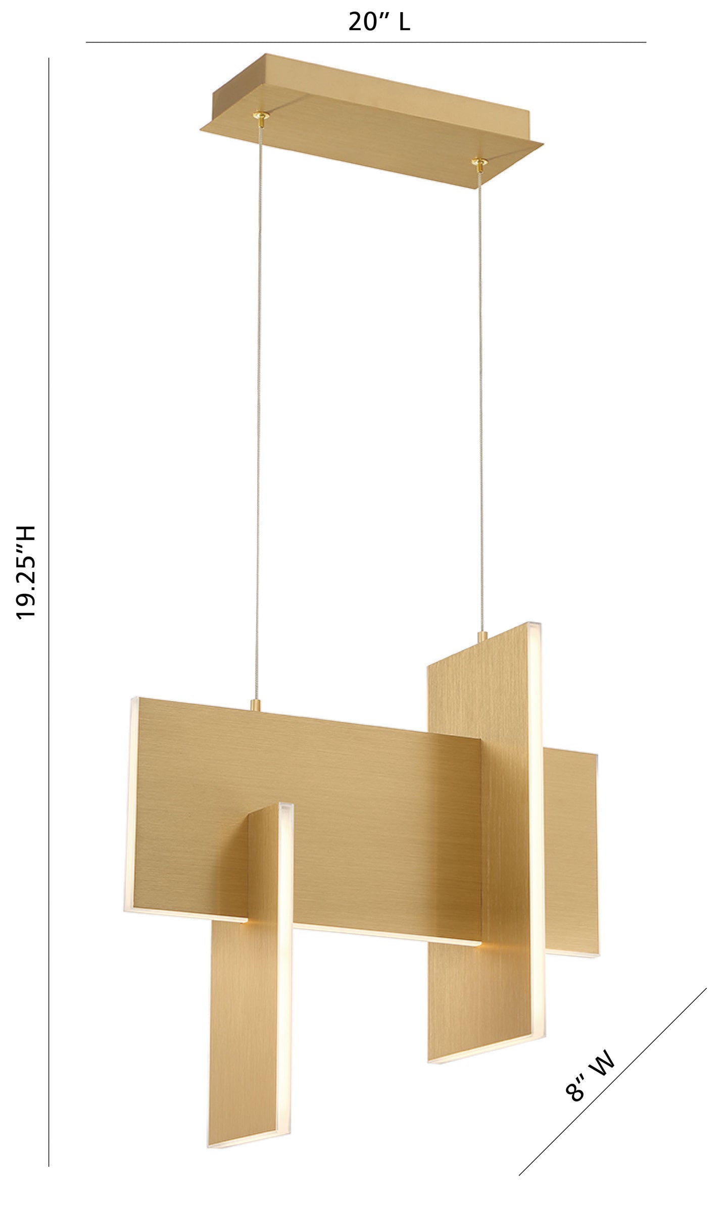 Coburg 20" Integrated LED Pendant Chandelier