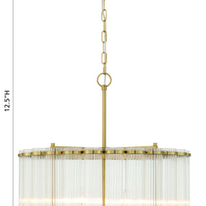 Glasbury 6-Light 24" Pendant Chandelier