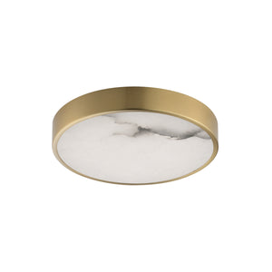 Slab 7" LED Alabaster Flush Mount