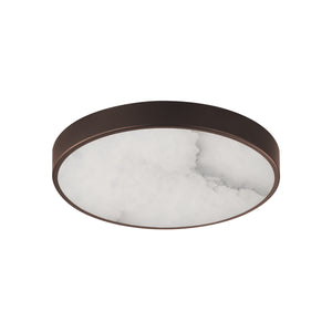Slab 9" LED Alabaster Flush Mount