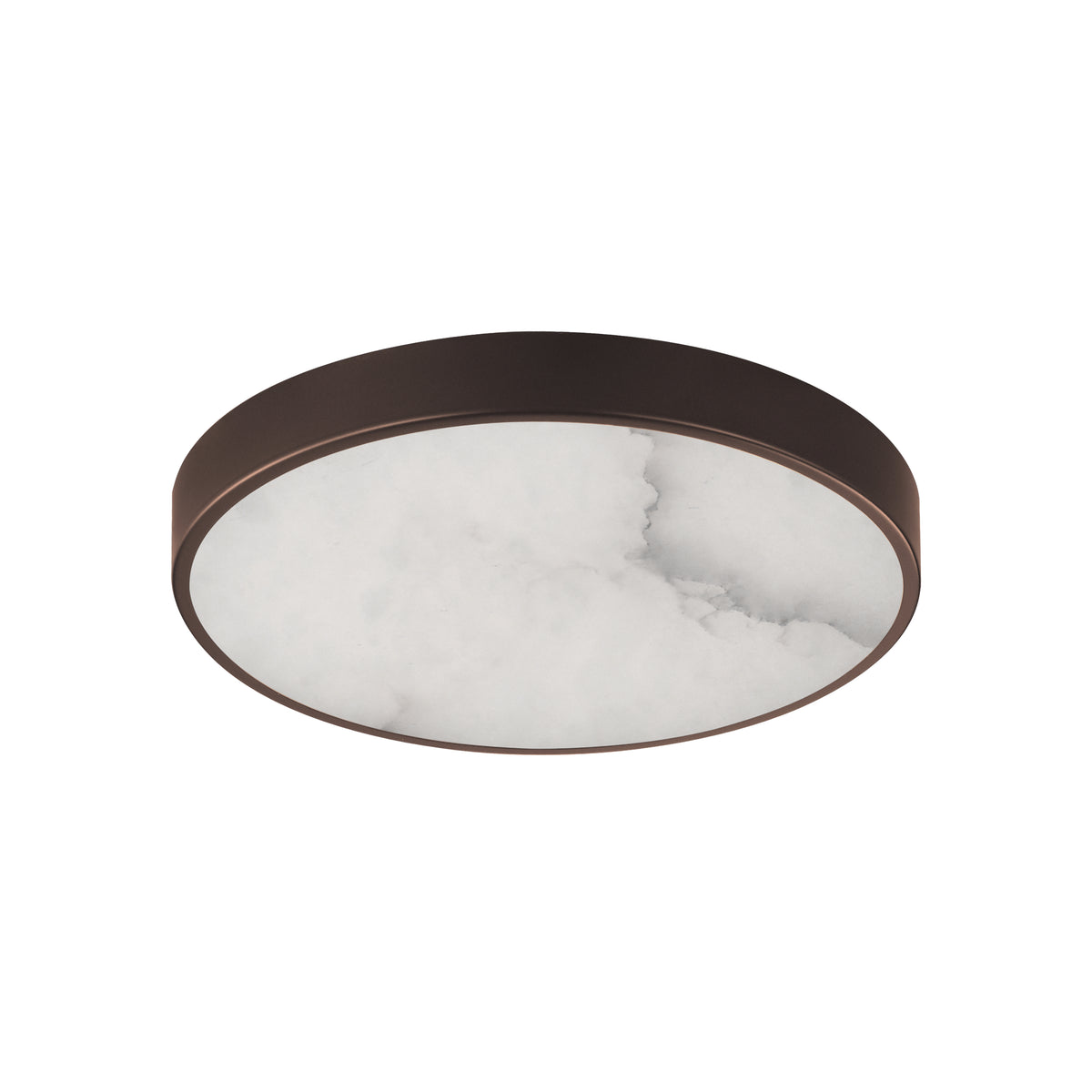 Slab 9" LED Alabaster Flush Mount