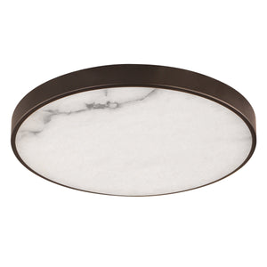 Slab 12" LED Alabaster Flush Mount