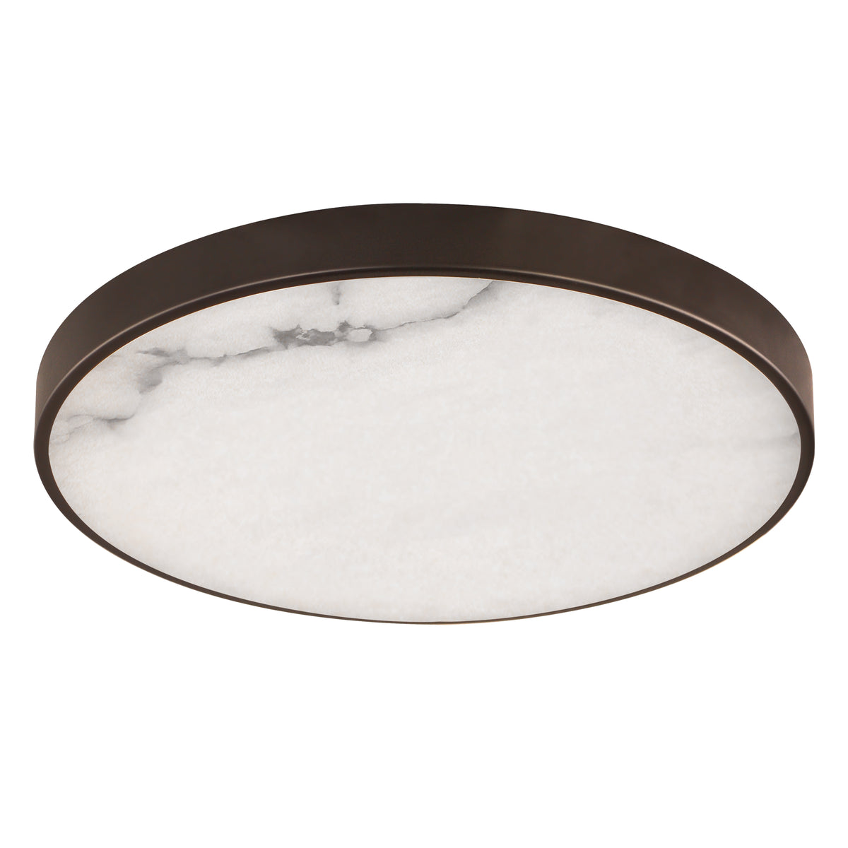 Slab 12" LED Alabaster Flush Mount