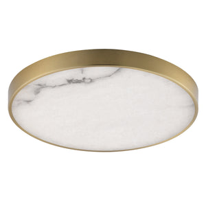 Slab 12" LED Alabaster Flush Mount
