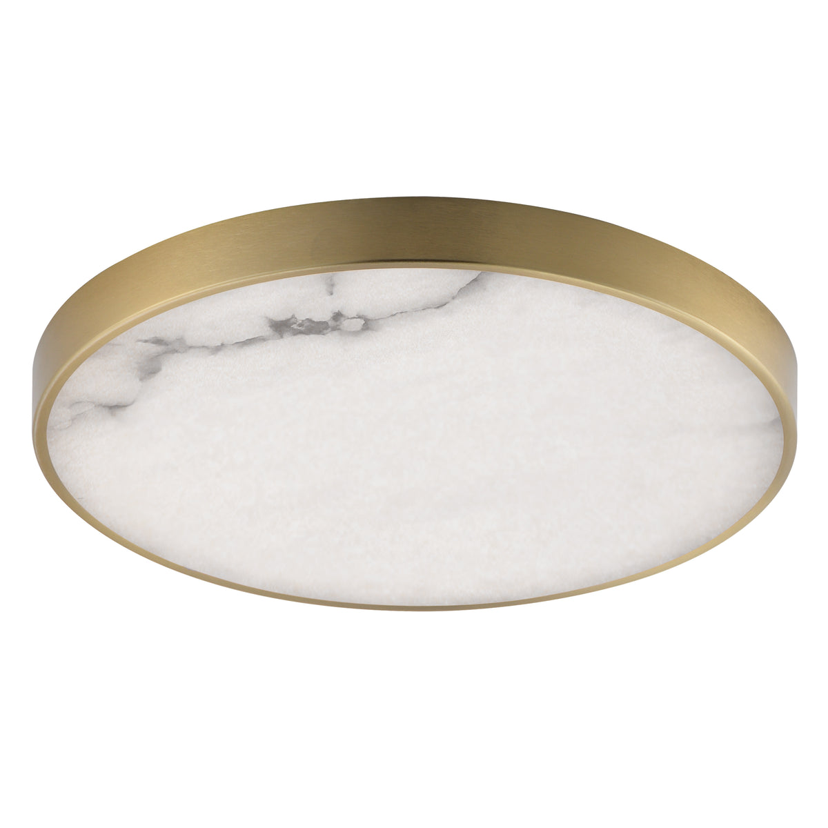 Slab 12" LED Alabaster Flush Mount