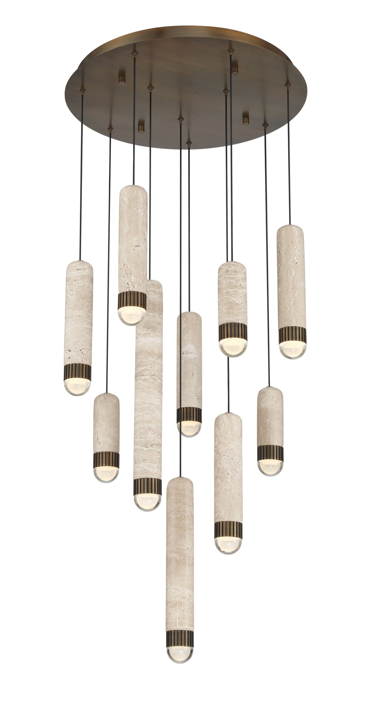Cambre 10-Light 22" Integrated LED Multi Drop Chandelier