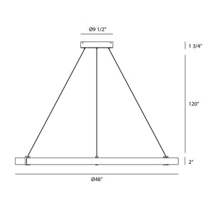 Mucci 48" Integrated LED Chandelier