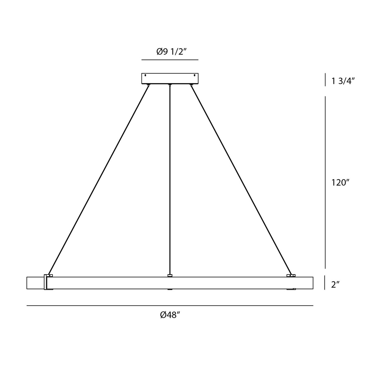 Mucci 48" Integrated LED Chandelier