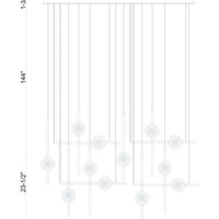 Barletta 12-Light 53" Integrated LED Grand Chandelier