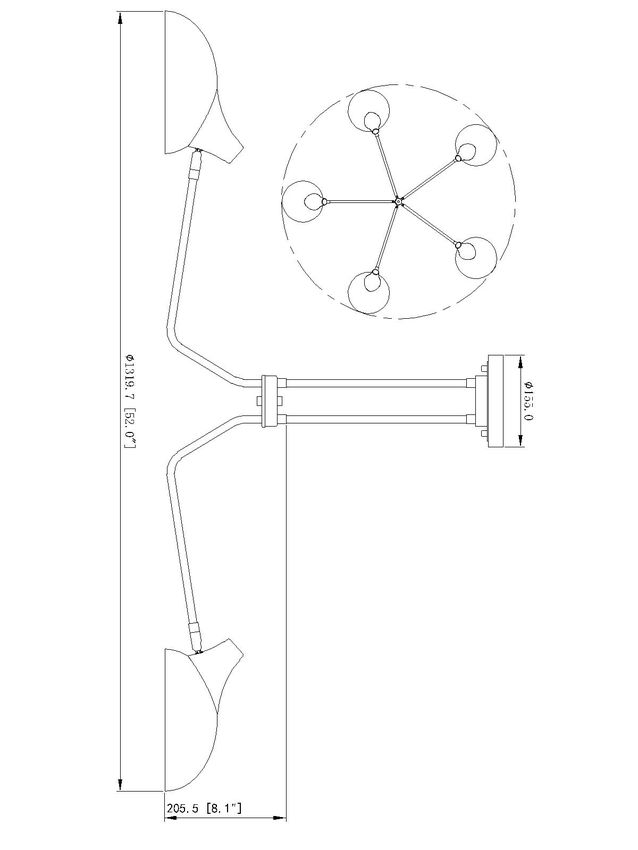 Bellamy 52-in Semi-Flush