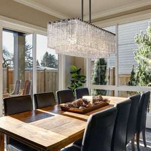 Glacier 42.75-in Linear Chandelier