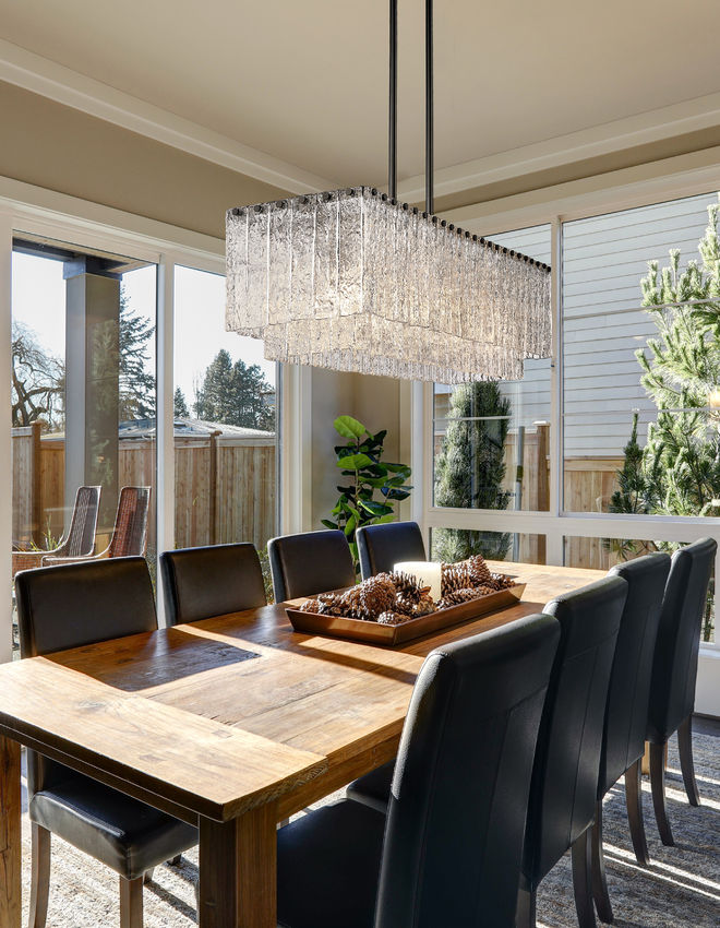 Glacier 42.75-in Linear Chandelier