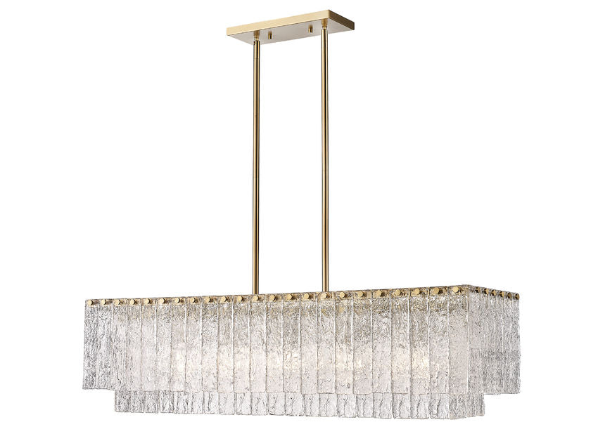 Glacier 42.75-in Linear Chandelier