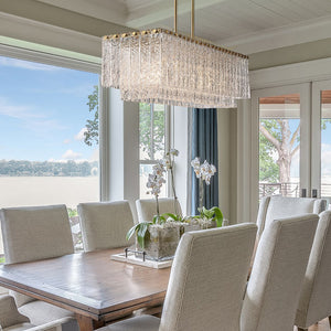 Glacier 42.75-in Linear Chandelier
