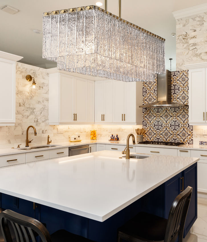 Glacier 42.75-in Linear Chandelier