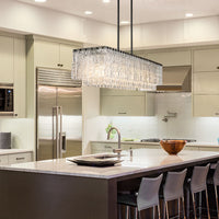 Glacier 53.5-in Linear Chandelier