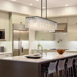 Glacier 53.5-in Linear Chandelier
