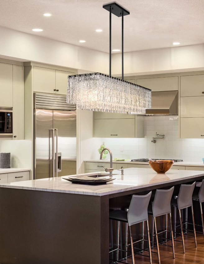 Glacier 53.5-in Linear Chandelier