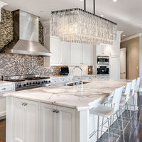 Glacier 53.5-in Linear Chandelier