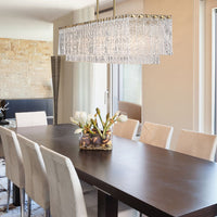 Glacier 53.5-in Linear Chandelier