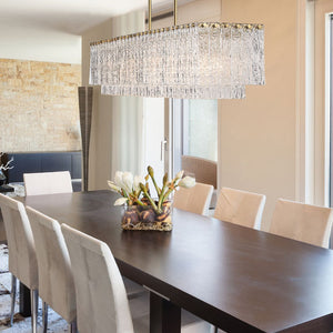 Glacier 53.5-in Linear Chandelier