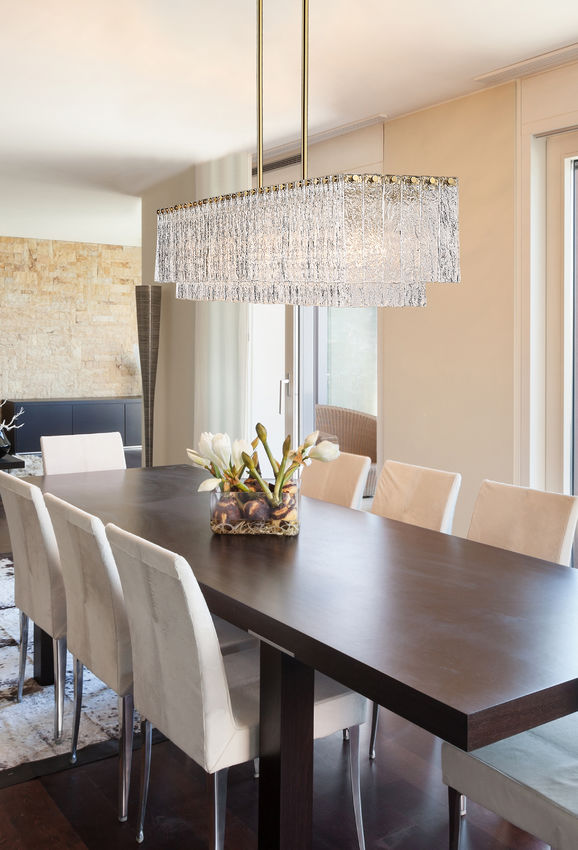 Glacier 53.5-in Linear Chandelier